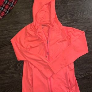 Coral coloured Reebok sweater